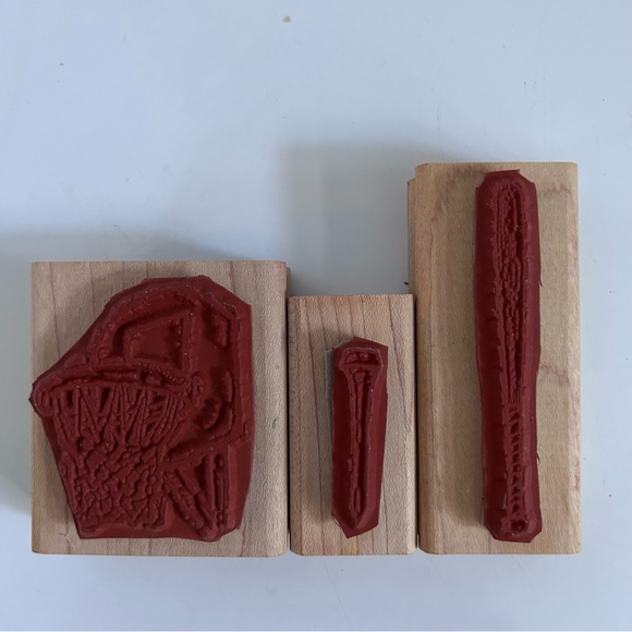 Stampin’ up! 2004 13 pc wood stamps - SPORTS - Picture 3 of 8